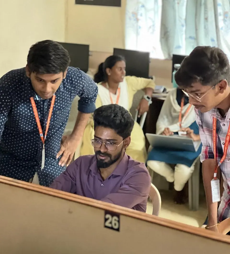 Students collaborating